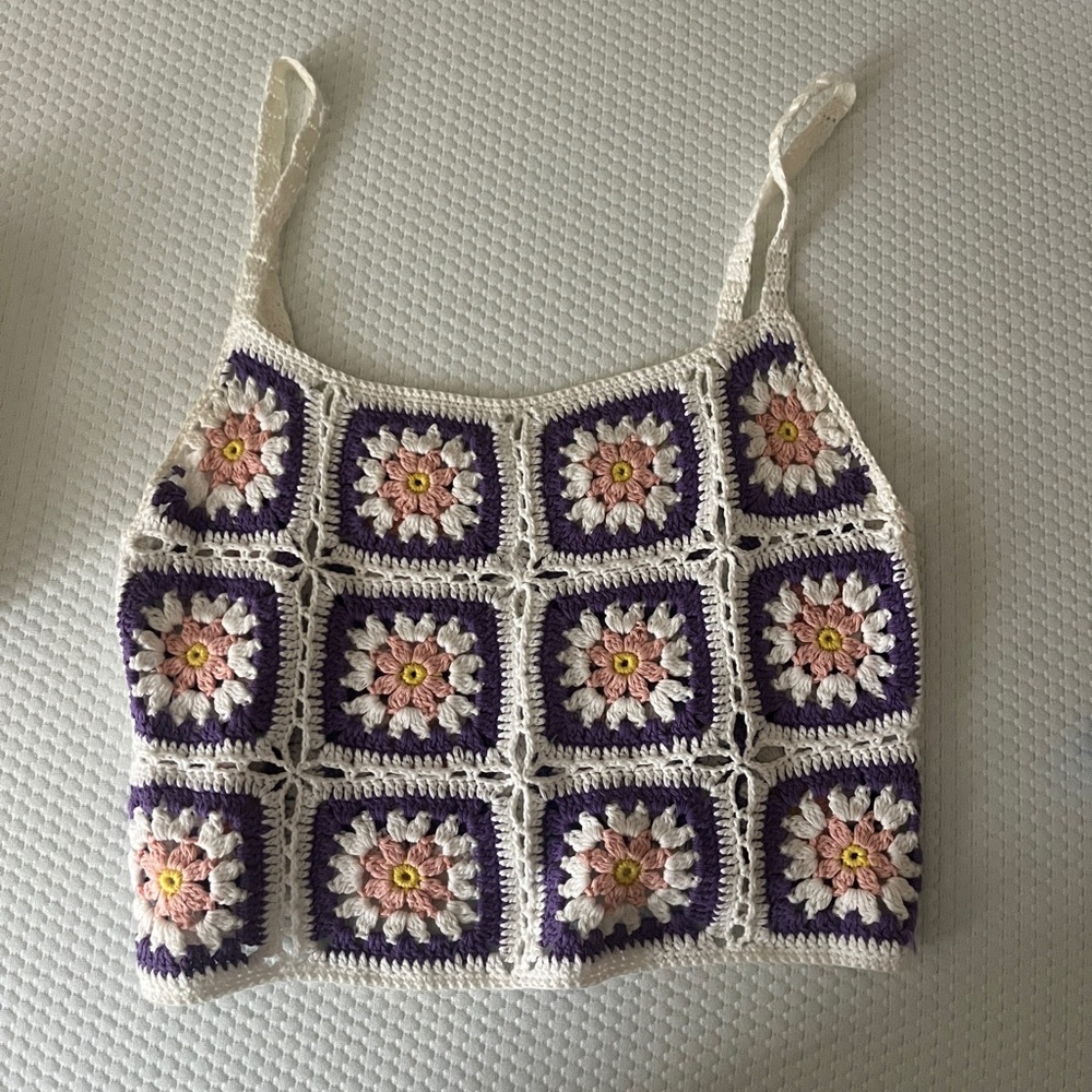 Crochet Floral Top